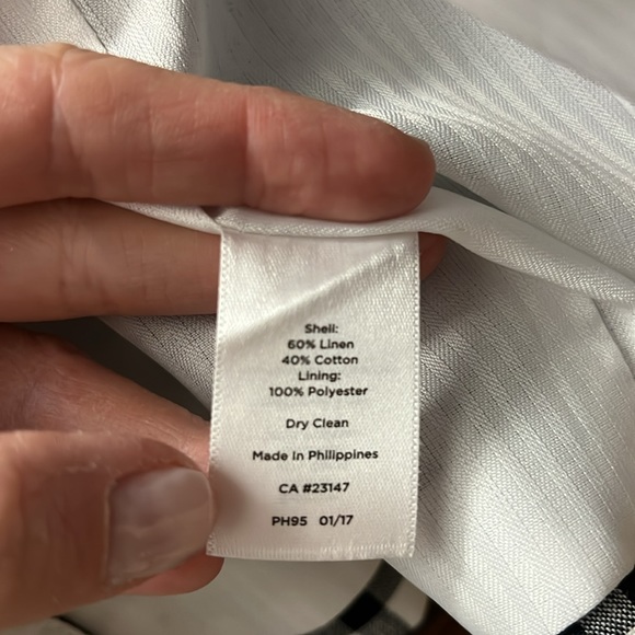 Talbots Classic Linen Blazer - Spring Gingham Size 2 - Picture 6 of 6